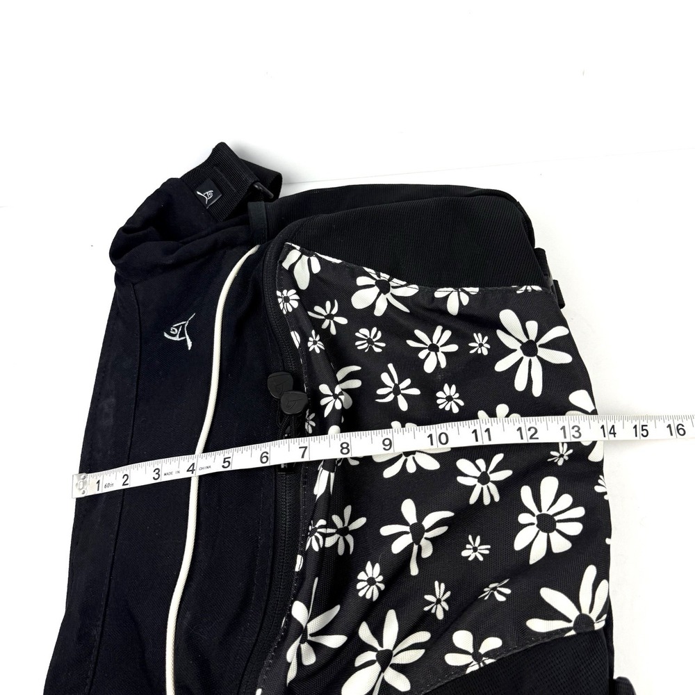 Overland Equipment Messenger Bag Black Floral Canvas Made In Chico USA - Picture 16 of 16